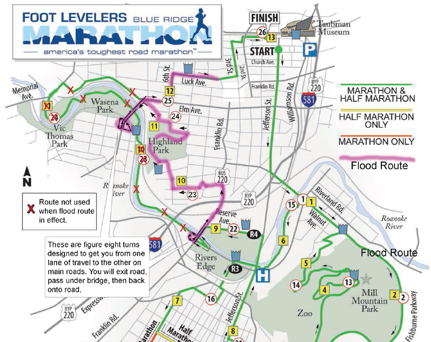 Route Change Makes BRM Even Tougher - Foot Levelers Blue Ridge Marathon