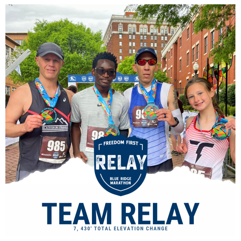 FREEDOM FIRST BLUE RIDGE TEAM RELAY